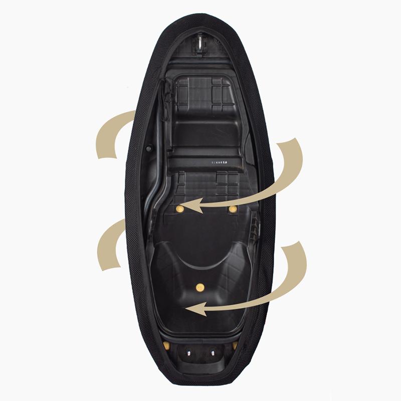 SEAMETAL Elektryczny Oddychający Motocyklowy Pokrowiec Letni na Siedzenie Siatka 3D Poduszka na Rower Skuter