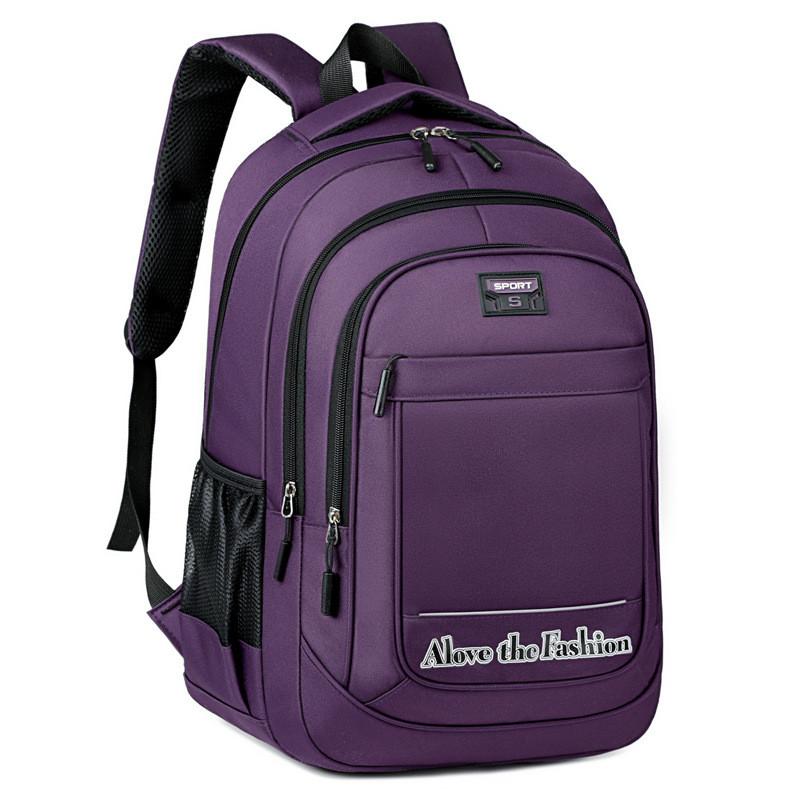 Capacity Large Student Travel Backpack With Letter Embossing Design For Teens
