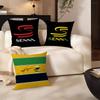 A-Ayrton S-Senna Logo Cushion Cover Car Throw Pillow Case For Sofa Car Christmas Gift 40X40Cm 45X45Cm