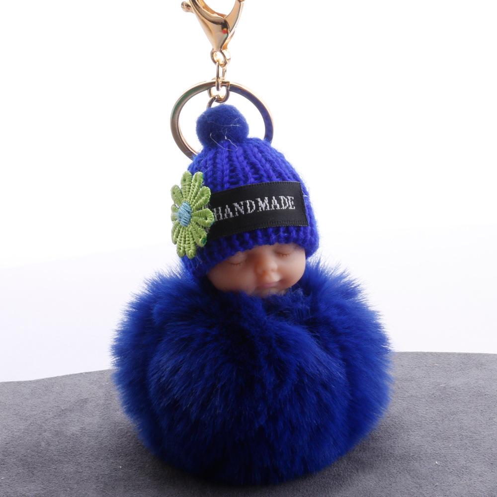 Výprodej Ručně vyráběná kožešinová bambulka na klíčenky Králičí kožešinová koule Klíčenky Držák na klíče Ozdoby na telefon Kabelka Šperky Doplňky