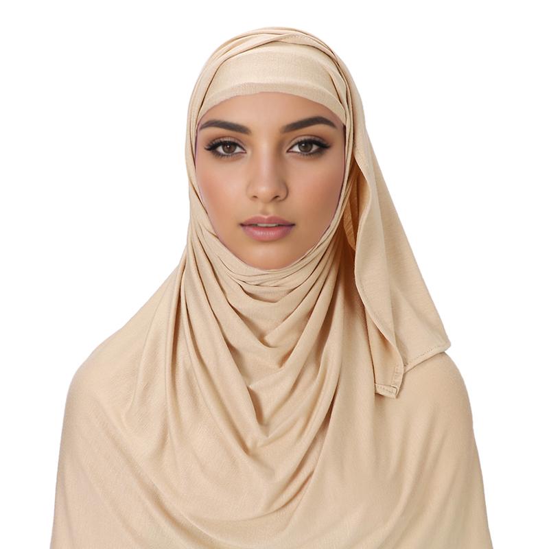 Design Pin Free Instant Jersey Hijab Women Jersey Bonnet Islam Shawls And Wraps Bonnet Hijab Underscarf Cap Foulard Femme