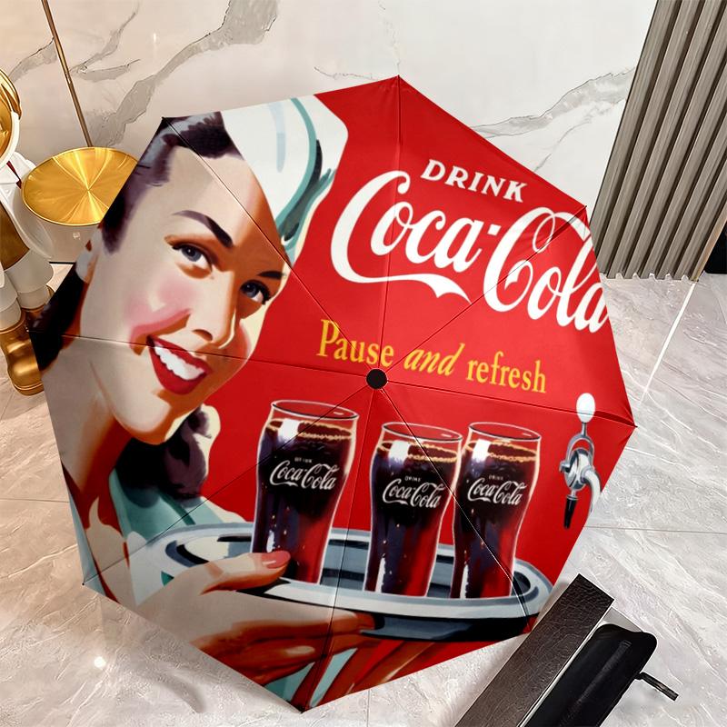 Christmas Gift Halloween Theme Bear Truck Coca Cola umbrella is suitable for all seasons, including home travel and outdoor activities Y17