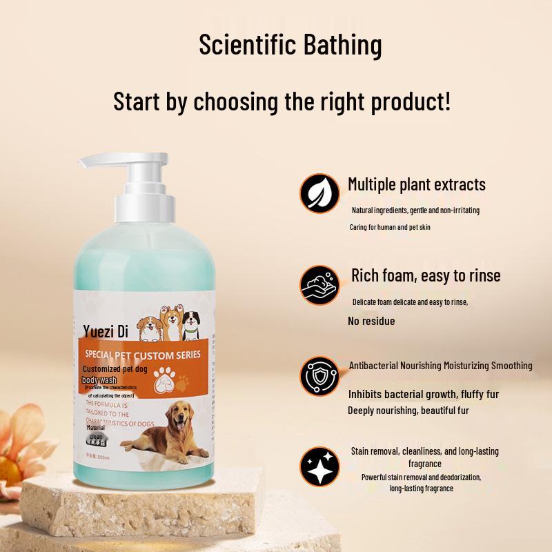 Deodorizing Anti-Itch Dog & Cat Bath Shampoo - Large Bucket, Anti-Mite Formula for Pets