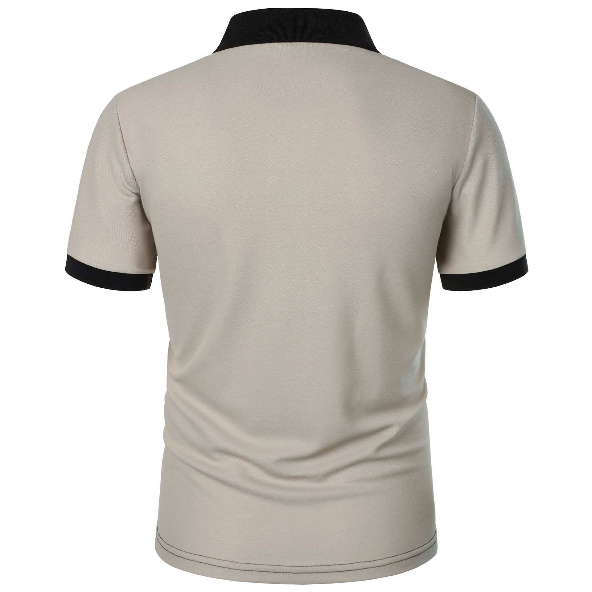 Летняя мужская рубашка поло с полосатым принтом — фото 11