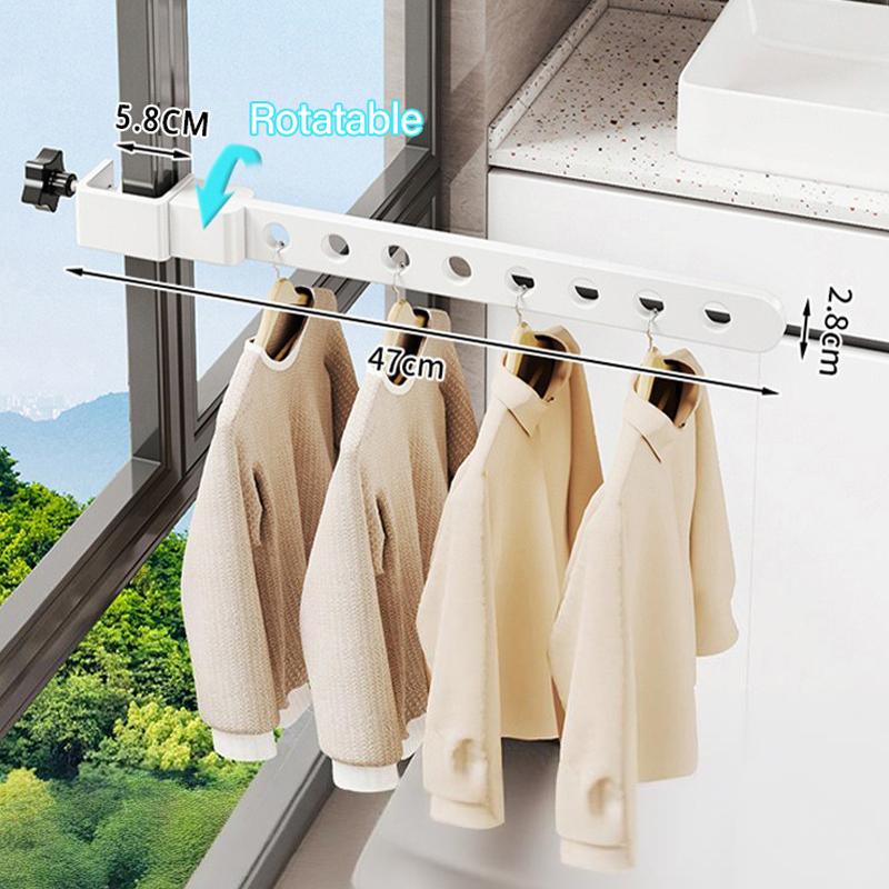 Wall Laundry Dryer Collapsible Clotheslines of Wall Clothes Clothes Drying Rack Adjustable Angle Clothes Hanger