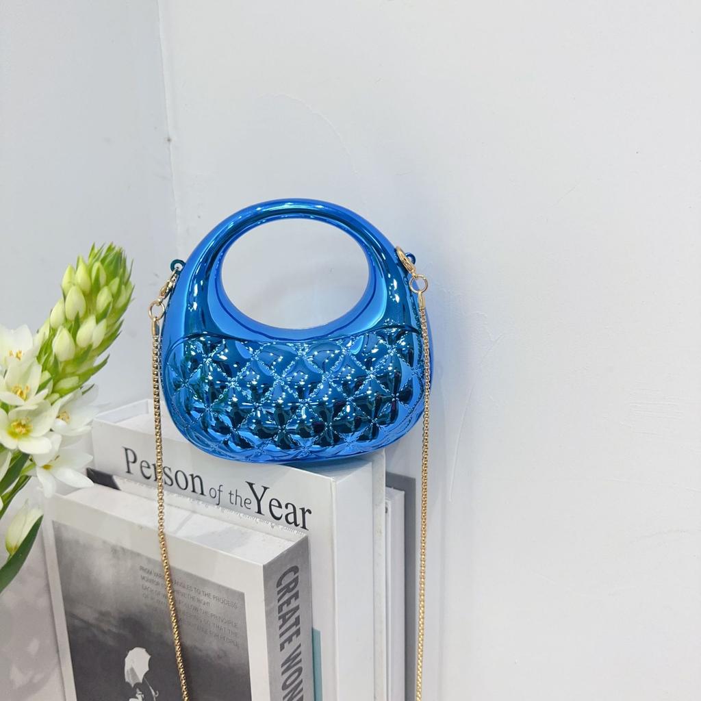 Mini Golden Evening Bag Purses and Handbags Luxury Designer Shoulder Bags Funny Shape Party Wedding Acrylic Woven Clutch Purse