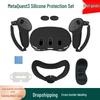 Silikonowy zestaw ochronny Meta Quest 3: 7-elementowe akcesoria VR zapobiegające upadkom