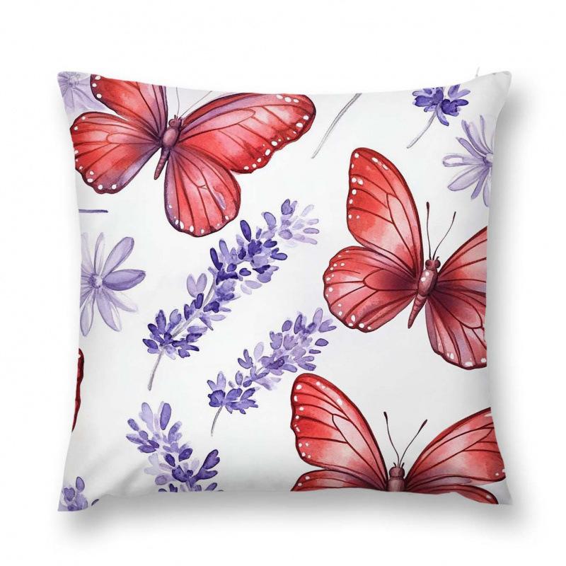 

Новая наволочка с цветами и птицами, свежая, для дома, гостиной, дивана, кровати, гостевого дома, эркерная подушка, наволочка 45 * 45Cm (separate pillowcase)