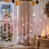 Seasonal Home Holiday Accents 12Pcs Spiral Icicle Ornaments, Christmas Twisted Hanging Decor, Transparent Tree Ornaments Pendants with Strings