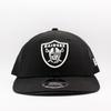 New Era LP9FIFTY Las Vegas Raiders Trucker Mesh Cap in Low Profile Black, Snapback. [Used]