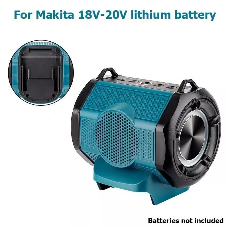 Portable Bluetooth Speaker For Makita 18V Lithium Battery Player Loudspeaker Amplifier With USB Type-C Port Charge for Camping