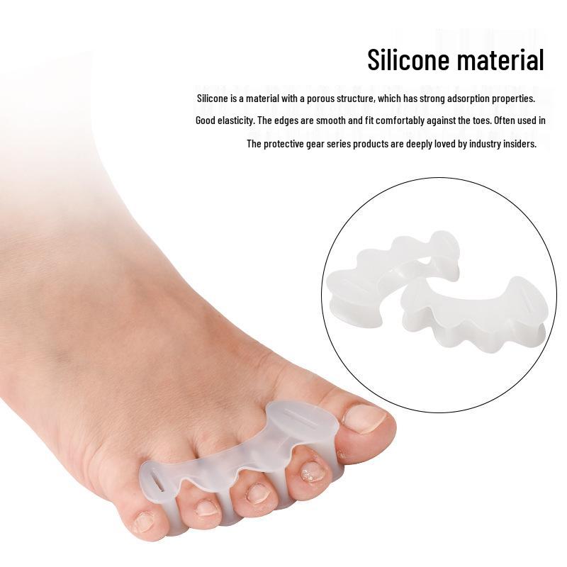 Silikon-Drei-Loch-Zehentrenner für Hallux Valgus & überlappende Zehen