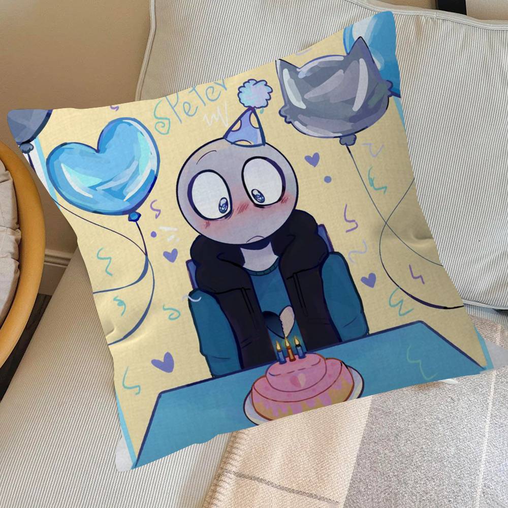 Peter Y-Your B-Boyfriend Club Bar Paper Vintage Pillow Anime Pillow Sofa Bed Head Pillow Cover Cushion Cover 45x45 cm Fashion