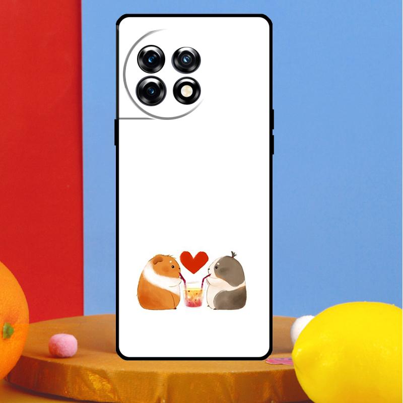 Animal Guinea Pig Cover For OnePlus 12 11 13 13R 12R 10 Pro 8T 10T OnePlus Nord 4 CE 2 3 Lite N10 N20 N30 Case