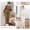 CoeFodMavo Pijama Pufoasă Iarnă Pantaloni Lungi și Mânecă Lungă Drăguț Jacard Solid Polar Perfect pentru Toamnă și Iarnă Set de Damă, Haine de Casă, Top,