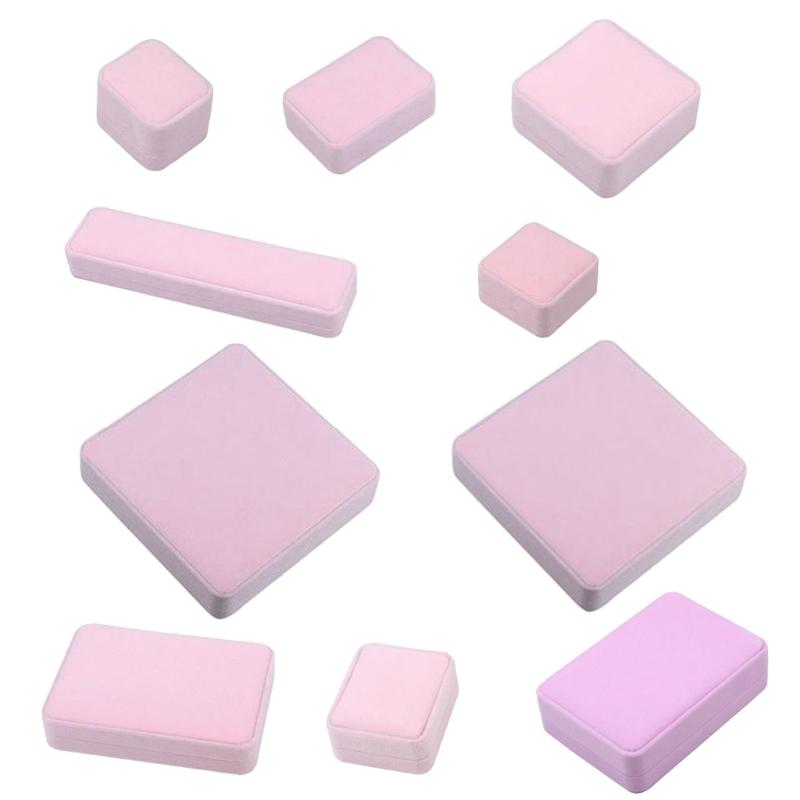 Protective Jewelry Box Portable Jewellery Holder Soft Jewelry Display Case Props Rings/Earrings/Necklace/Bracelet Holder