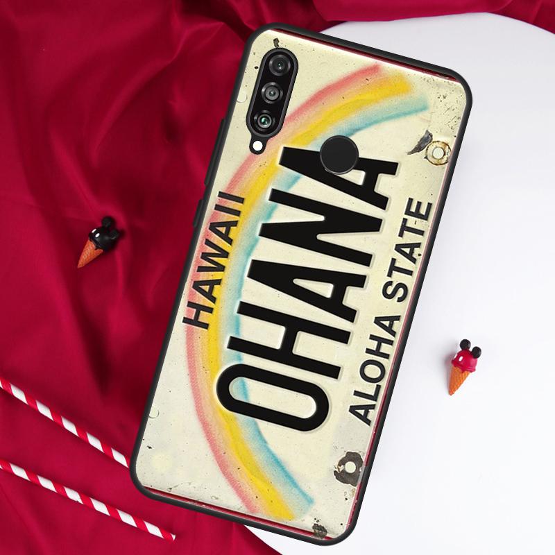 

Vintage Hawaii License Plate Aloha For Huawei Nova Y61 Y91 Y90 Y70 Y60 Y72 12s 12i 11i 7i 8i 9 10 SE P60 Pro P30 P40 Lite Case Huawei P20 Pro