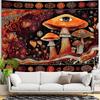 VIKAMA Mushroom Tapestry Bohemian-Style Bedroom Hanging Charming Aesthetic Wall Decoration Living Room & Dormitory Decor