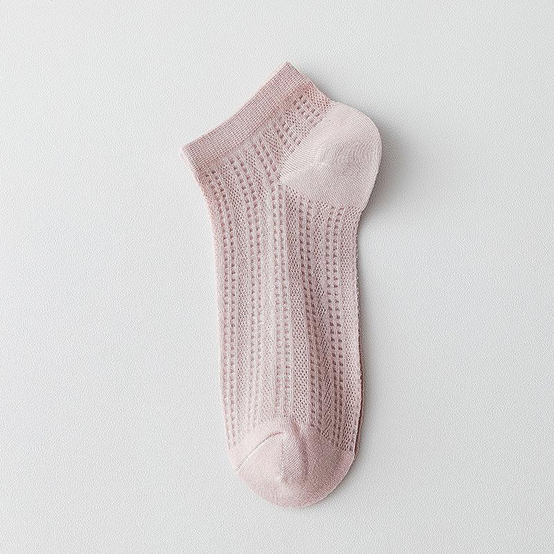 Spring and summer lightweight pure cotton children's mesh net breathable socks