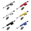 Machined Aluminum Motorcycle Steering Damper with Anodized Finish, Adjustment Knob and Shared Mounting Hardware