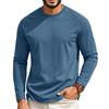 Men's Long Sleeve Crew Neck Raglan T Shirt Regular Fit Casual Basic Long Sleeve Tee for Everyday Wear