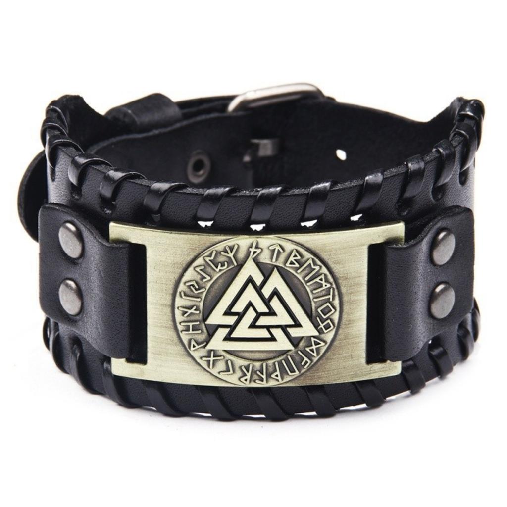 PU Leder Armband Europäisches Und Amerikanisches Punk Form Armband Für Männer