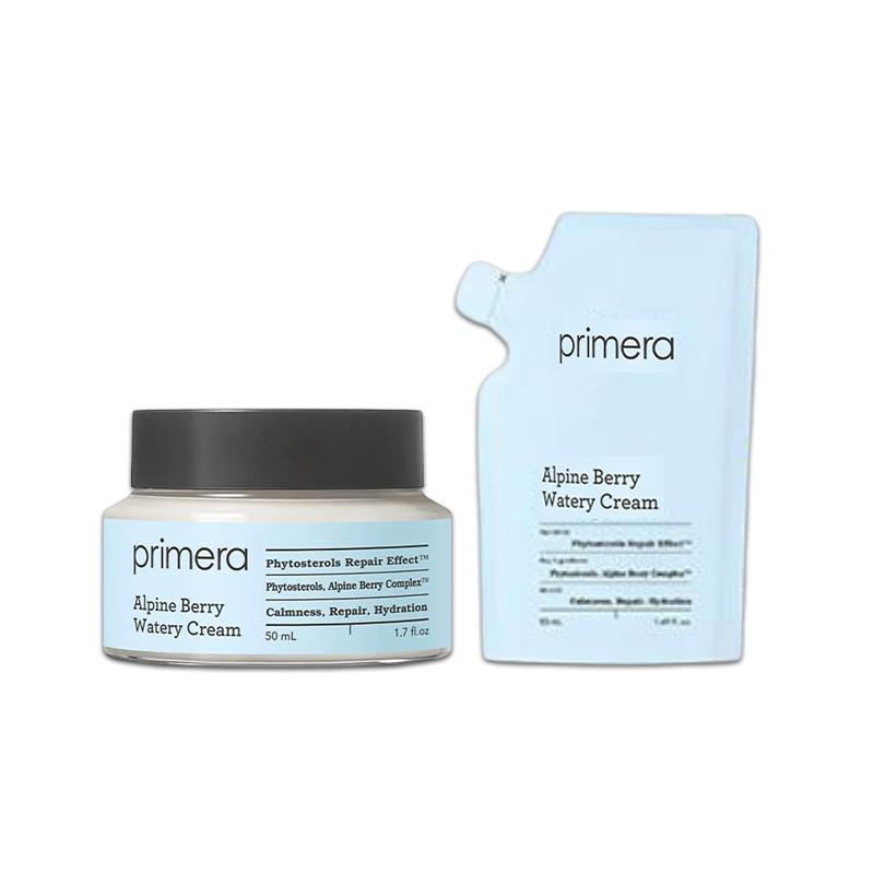 

Primera Alpine Berry Watery Cream 1+1 Refill Set Korean Hydration Moisture Cream 50 ml + 50 ml Refill Set
