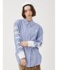 Furfur Ribbon Sleeve Overshirt RWFT251065 BLU Women's