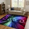 Classic Game Zone Sign Gamer Controller Living Room Non-Slip Area Rug Carpet for Bedroom Kids Playroom Sofa,Home Decor Doormat