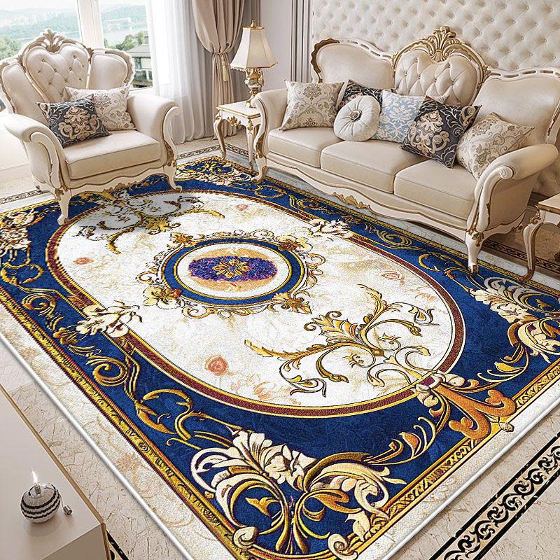 Luxury Carpet for Living Room European Decoration Home Sofa Large Area Non-slip Rugs Fluffy Soft Floor Mat for Bedroom Bedside