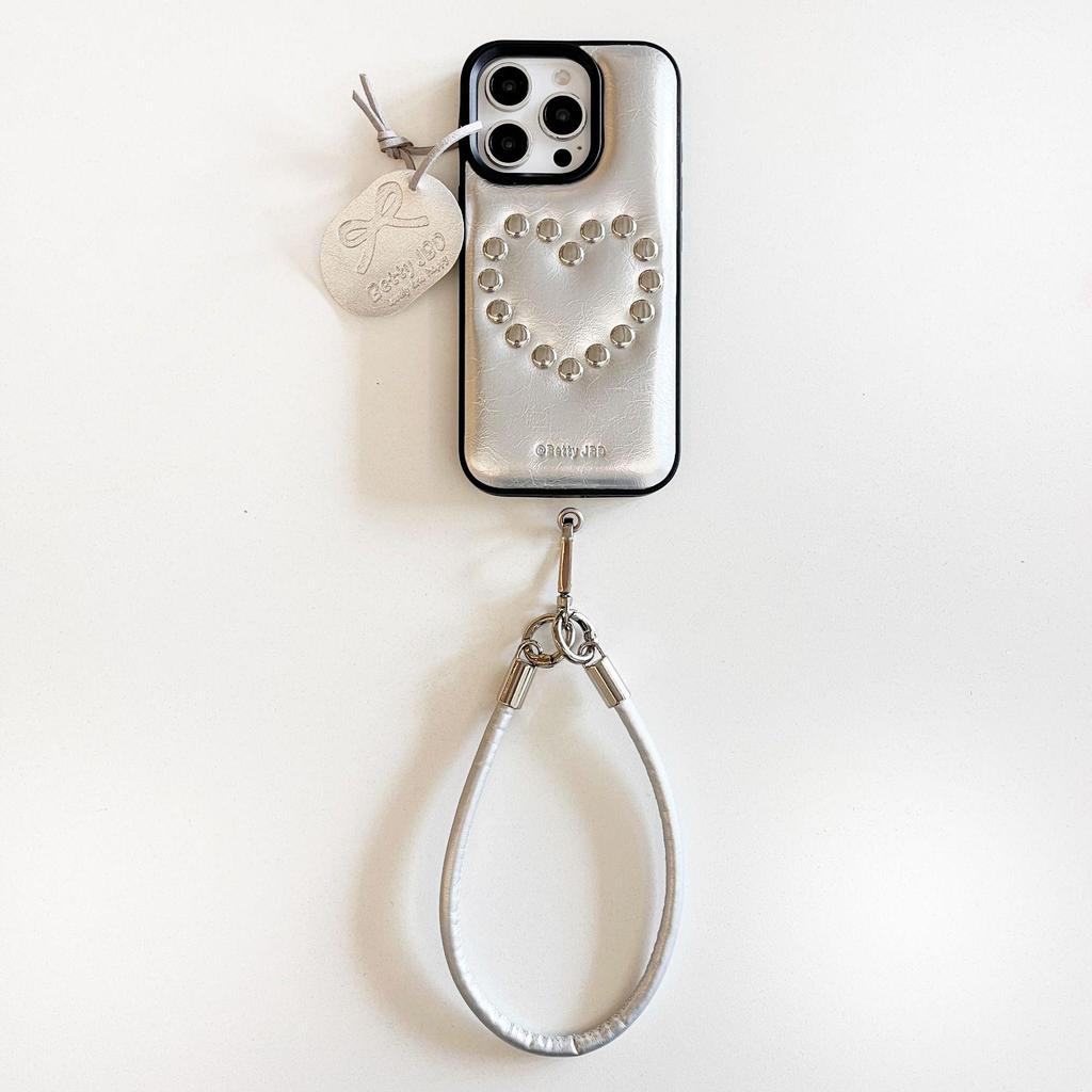 iPhone 17 Pro Max Case: High-End Leather Texture with 3D Rivets, Also Fits iPhone 16 Pro and iPhone 15