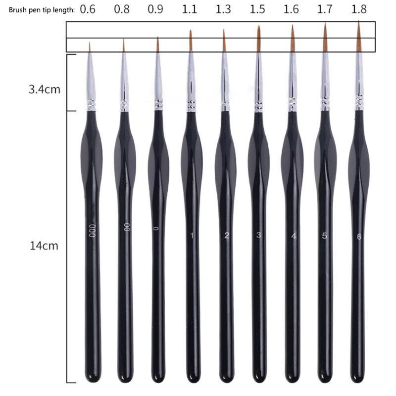 Brush Pens Fine Watercolor Painting Triangle Rod Stroke Line Pen Professional Painting Art Supplies