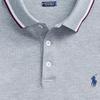 Polo Ralph Lauren Solid Color Pony Logo Embroidered Long Sleeve Polo Shirt Men tops Gray MNPOKNI16820343-020