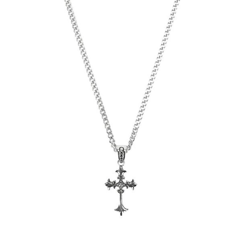 SQUAZ Necklace SIDA127 1COLOR Unisex Cross Pendant Chain Necklace