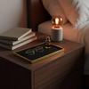 Jewelry Tray with Mirror Frame PU Leather Organizer Versatile for Retail Counter