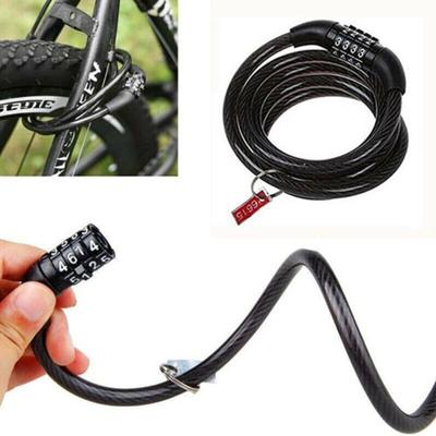 4-cijferige Wachtwoord Code Lock Staalkabel Lock Motorfiets Hangslot Hete Verkoop Fiets Beveiligingsketting Fiets