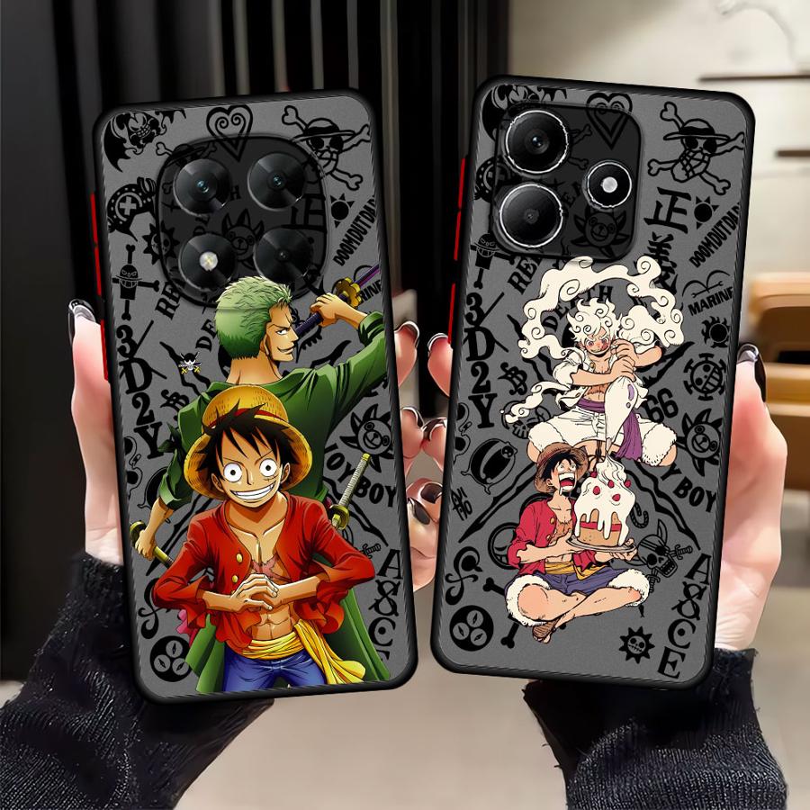 Anime One Piece Luffy Zoro Funda Back Phone Cover Case for Xiaomi Redmi Note 14 14C A4 11 12 13C 13 Pro Plus 9S 10