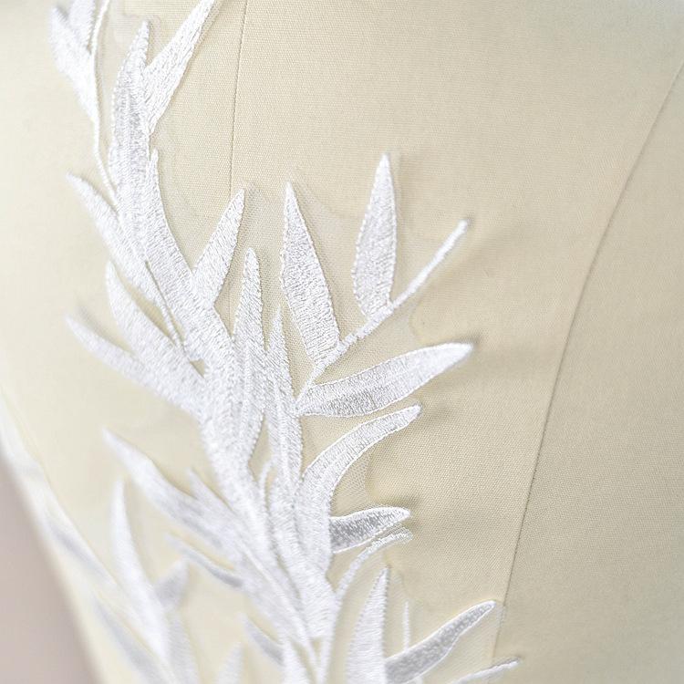 Bamboo Leaf Embroidery Lace Flower Slices, Wedding Dress Veil Handmade Diy Material Clothing Decoration Accessories Accessories