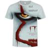 Summer Round Neck 3D Joker Resurrection Night Print Top Fashionable Casual Short Sleeved Men's T-shirts