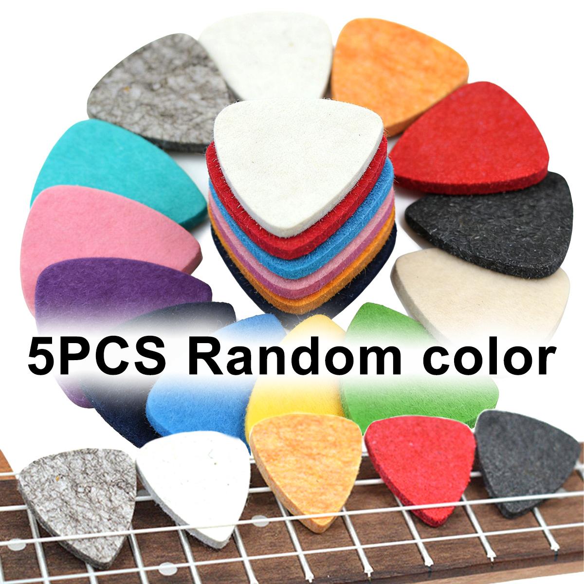 

5Pcs 3.5mm Rainbow Felt Ukulele Picks, Soft Durable Thumb Picks for Acoustic, Electric, Bass & Multi-Instrument, Warm Tones ZSY