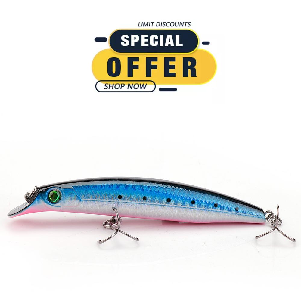 

Ограниченное специальное предложение 10 см 11 г Интегрированные плавающие воблеры Black Minnow для рыбалки