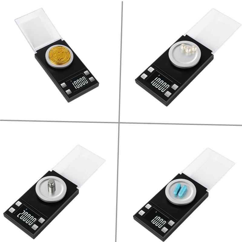 100g/50g/20g Mini Digitalwaage Hohe Genauigkeit 0,001 Taschenwaage Schmuck Gold Grammwaage Gewicht für Heilkräuter Labor