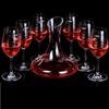 Flat Base Red Wine Decanter 1000ML Superior Handmade Crystal  Pourer Premium Water Carafe Thickened Wall