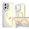 Lens Folding Stand Laser Gradient Magnetic Phone Case For iPhone 17 16 15 14 13 12 11 Pro Max For Magsafe Wireless Charge Cover