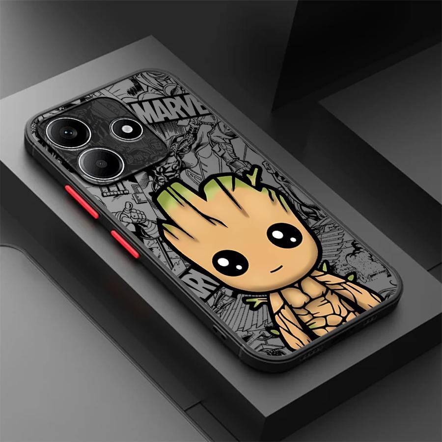 Funda Phone Cover Case for Xiaomi Redmi Note 14 9S 12 10 11 13C 14C A4 13 Pro Plus Marvels Spider-Man Groot
