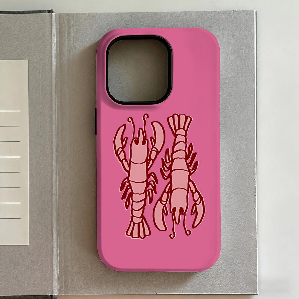 Luxury Y2K Starfish Phone Case for iPhone 17 16e 16 15 14 13 12 11 X XS XR XSMAX 7 8 Air Pro Max Plus Luxury Double-layer
