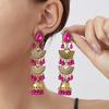 Bohemian Vintage Tassel Earrings for Women , Titanium Alloy Ear Studs , Ethnic Style Drop Earrings