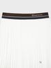SERGIO TACCHINI W Colorband Flying Fine Pleats Skirt (White)