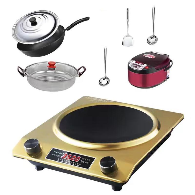 Shengbey 3500W Concave Induction Cooker Multi-Pot Set