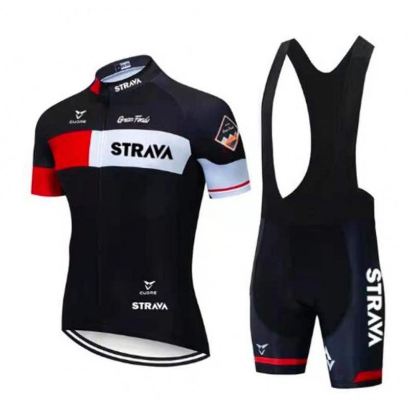 

2026 Summer Cycling Suit Short-sleeved Suit STRAVA Men s and Women s Mountain Bike Sports Equipment Quick-drying and Breathable L